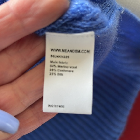 ME+EM Blue Knit Sweater - Picture 4 of 4